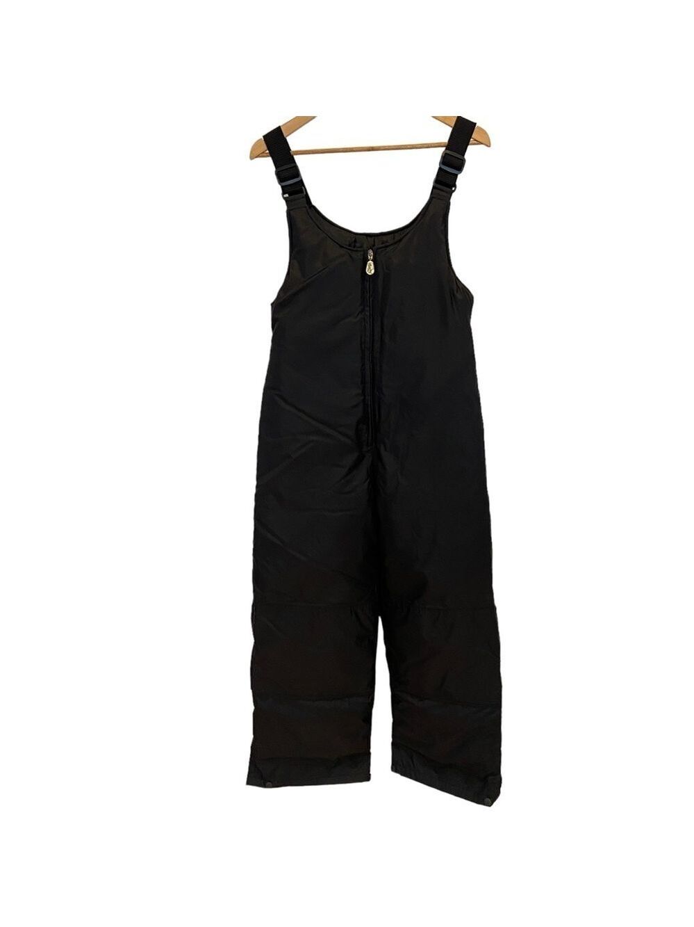 Vintage Choko overalls snow pants black zipper front wide legs winter pants 16